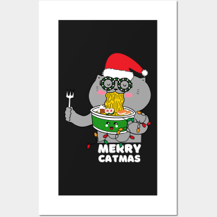 Merry Catmas Posters and Art